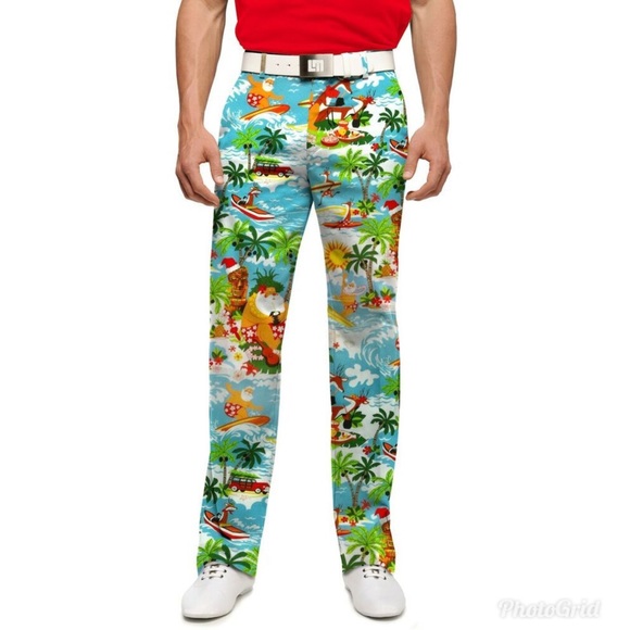 Loudmouth Other - Loudmouth Golf Surfing Santa Golf Pants 26xUF